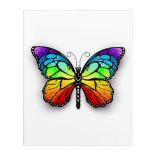 Rainbow butterfly Monarch Acrylic Print