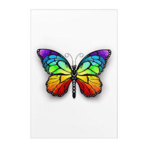 Rainbow butterfly Monarch Acrylic Print