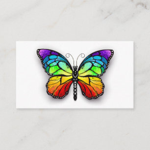 Rainbow butterfly Monarch Advice Card
