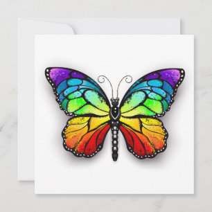 Rainbow butterfly Monarch Announcement