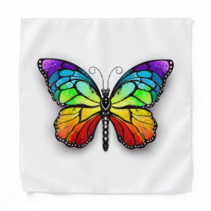 Rainbow butterfly Monarch Bandana