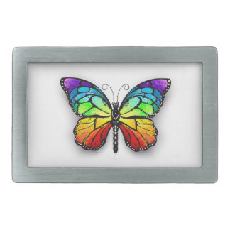 Rainbow butterfly Monarch Belt Buckle