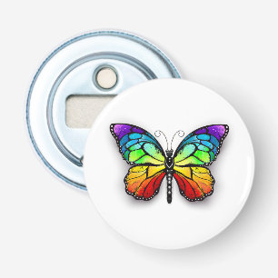 Rainbow butterfly Monarch Bottle Opener