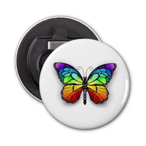 Rainbow butterfly Monarch Bottle Opener
