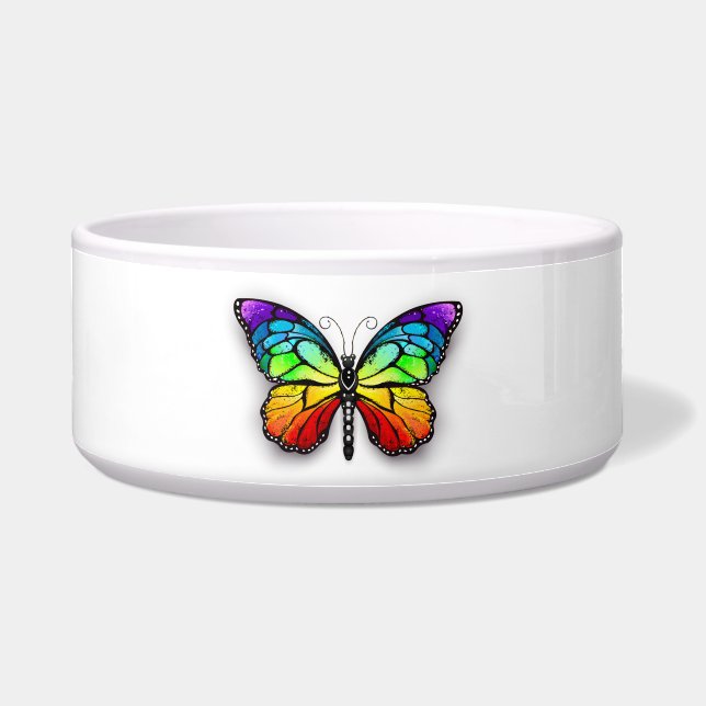 Rainbow butterfly Monarch Bowl (Front)