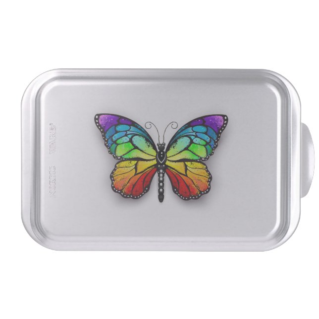 Rainbow butterfly Monarch Cake Pan (Front)