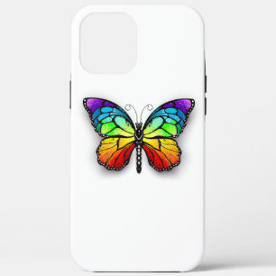 Rainbow butterfly Monarch iPhone 12 Pro Max Case