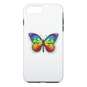 Rainbow butterfly Monarch iPhone 8 Plus/7 Plus Case