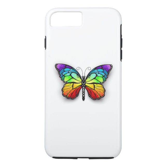 Rainbow butterfly Monarch Case-Mate iPhone Case (Back)