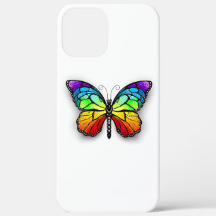 Rainbow butterfly Monarch iPhone 12 Pro Max Case