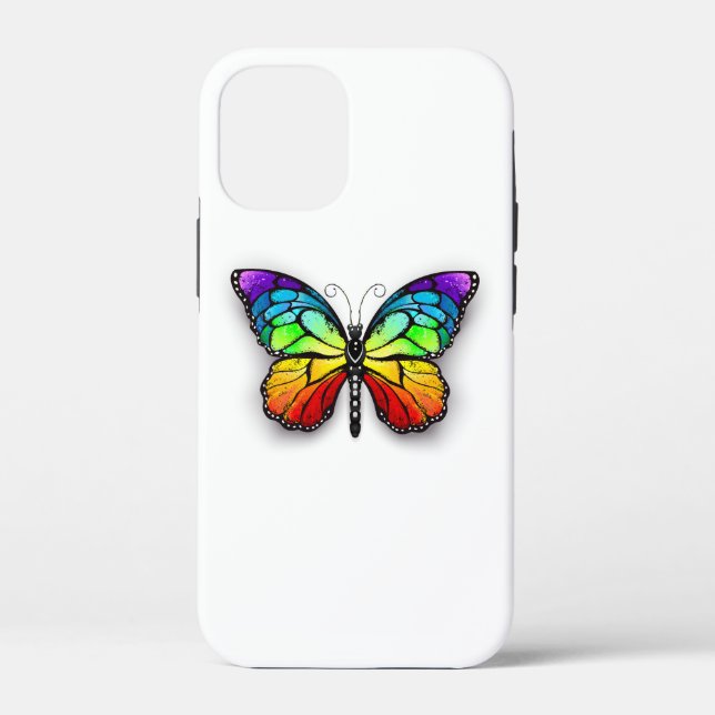 Rainbow butterfly Monarch Case-Mate iPhone Case (Back)