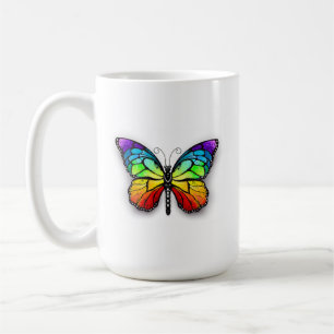 Rainbow butterfly Monarch Coffee Mug