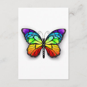 Rainbow butterfly Monarch Enclosure Card