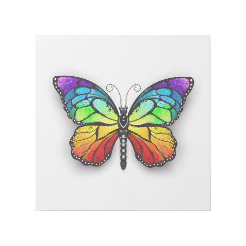 Rainbow butterfly Monarch Gallery Wrap