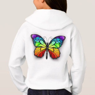 Rainbow butterfly Monarch Hoodie