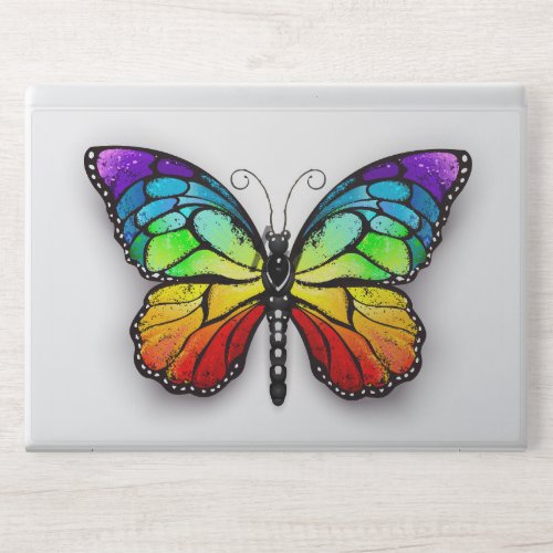 Rainbow butterfly Monarch HP Laptop Skin