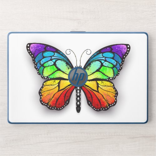 Rainbow butterfly Monarch HP Laptop Skin