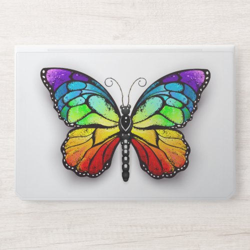 Rainbow butterfly Monarch HP Laptop Skin