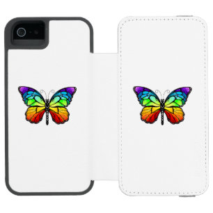 Rainbow butterfly Monarch iPhone SE/5/5s Wallet Case