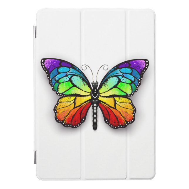 Rainbow butterfly Monarch iPad Pro Cover (Front)