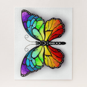 Rainbow butterfly Monarch Jigsaw Puzzle