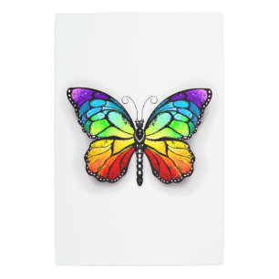 Rainbow butterfly Monarch Metal Print