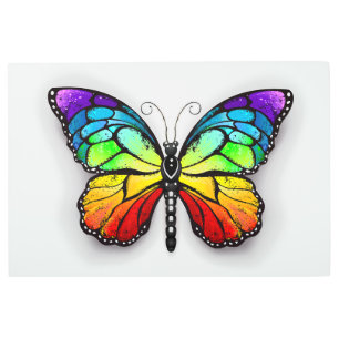 Rainbow butterfly Monarch Metal Print