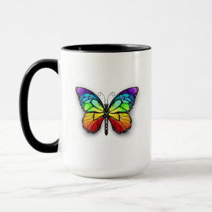 Rainbow butterfly Monarch Mug