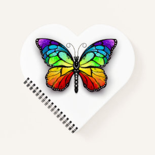 Rainbow butterfly Monarch Notebook