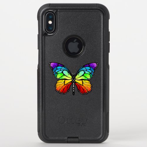 Rainbow butterfly Monarch OtterBox Commuter iPhone XS Max Case