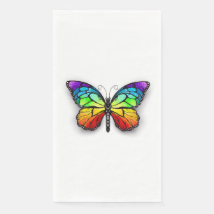 Rainbow butterfly Monarch Paper Guest Towels
