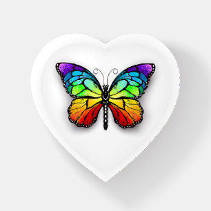 Rainbow butterfly Monarch Paperweight