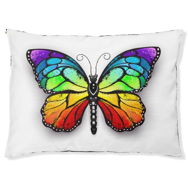 Rainbow butterfly Monarch Pet Bed (Front)