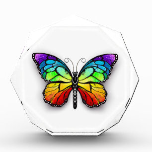 Rainbow butterfly Monarch Photo Block