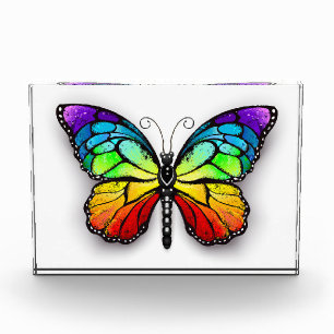 Rainbow butterfly Monarch Photo Block