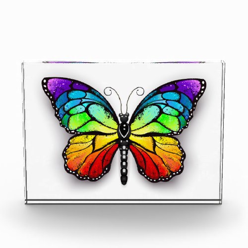 Rainbow butterfly Monarch Photo Block