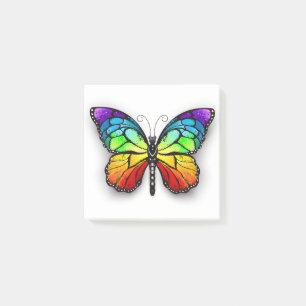 Rainbow butterfly Monarch Post-it Notes