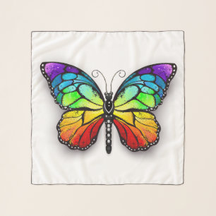 Rainbow butterfly Monarch Scarf