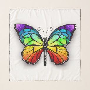 Rainbow butterfly Monarch Scarf