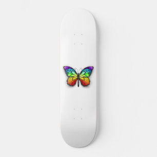 Rainbow butterfly Monarch Skateboard