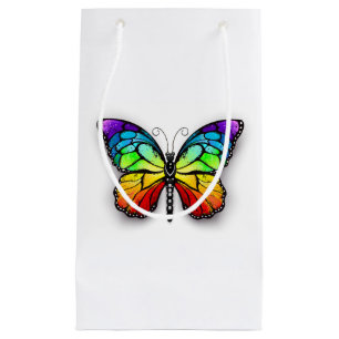 Rainbow butterfly Monarch Small Gift Bag