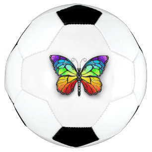Rainbow butterfly Monarch Soccer Ball
