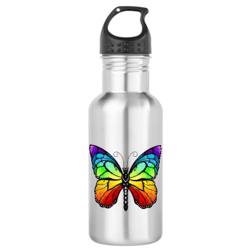 Rainbow butterfly Monarch Stainless Steel Water Bottle