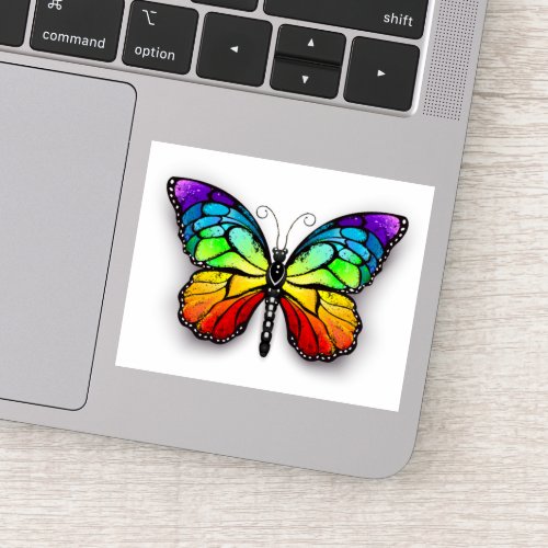 Rainbow butterfly Monarch Sticker