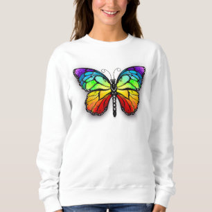 Rainbow butterfly Monarch Sweatshirt