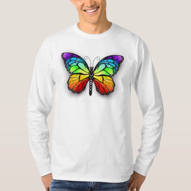 Rainbow butterfly Monarch T-Shirt (Front)