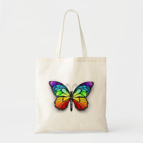 Rainbow butterfly Monarch Tote Bag