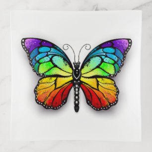 Rainbow butterfly Monarch Trinket Tray