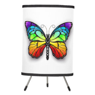 Rainbow butterfly Monarch Tripod Lamp