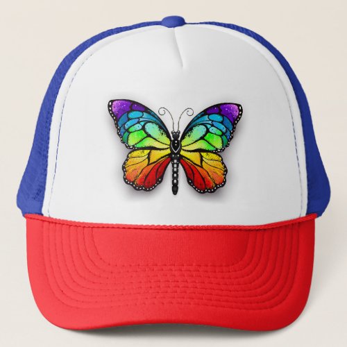 Rainbow butterfly Monarch Trucker Hat